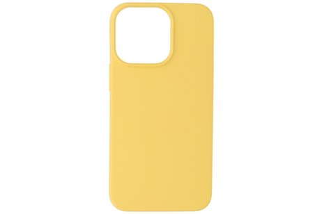 iPhone 13 Pro Max Hoesje Fashion Backcover Telefoonhoesje Geel