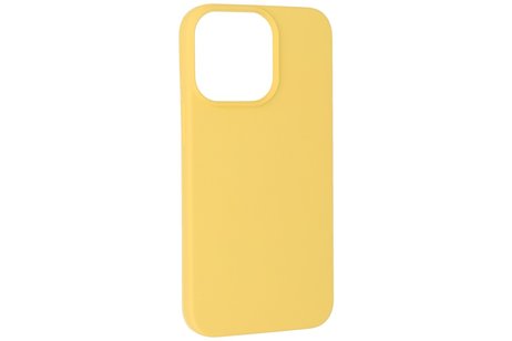 iPhone 13 Pro Max Hoesje Fashion Backcover Telefoonhoesje Geel