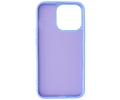 Hoesje Geschikt voor de iPhone 13 Pro Max - Fashion Color Backcover Telefoonhoesje - Paars