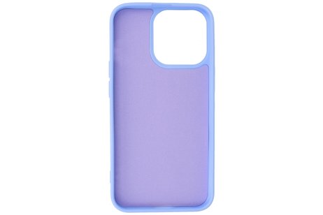 Hoesje Geschikt voor de iPhone 13 Pro Max - Fashion Color Backcover Telefoonhoesje - Paars