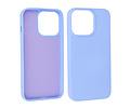 Hoesje Geschikt voor de iPhone 13 Pro Max - Fashion Color Backcover Telefoonhoesje - Paars