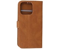 BAOHU Hoesje Geschikt voor iPhone 13 Pro Max - Hoesje Book Case Telefoonhoesje - Bruin