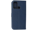 BAOHU Hoesje Geschikt voor Motorola Moto G60 - G40 Fusion - Kaarthouder Book Case Telefoonhoesje - Navy