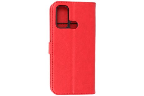 BAOHU Hoesje Geschikt voor Motorola Moto G60 - G40 Fusion - Kaarthouder Book Case Telefoonhoesje - Rood