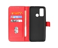 BAOHU Hoesje Geschikt voor Motorola Moto G60 - G40 Fusion - Kaarthouder Book Case Telefoonhoesje - Rood