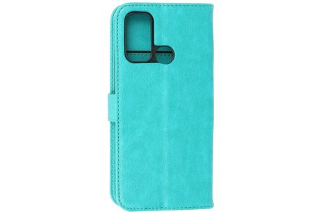 BAOHU Hoesje Geschikt voor Motorola Moto G60 - G40 Fusion - Kaarthouder Book Case Telefoonhoesje - Groen