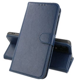 Motorola Moto G60 - G40 Fusion Hoesje Book Case Telefoonhoesje Navy