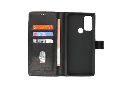 BAOHU Hoesje Geschikt voor Motorola Moto G60s - Kaarthouder Book Case Telefoonhoesje - Zwart