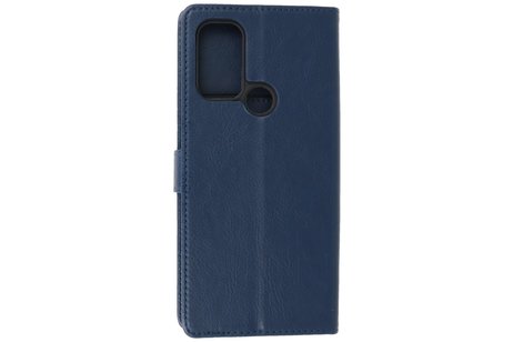 Motorola Moto G60s Hoesje Book Case Telefoonhoesje Navy