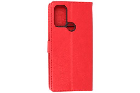 BAOHU Hoesje Geschikt voor Motorola Moto G60s - Kaarthouder Book Case Telefoonhoesje - Rood