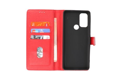 Motorola Moto G60s Hoesje Book Case Telefoonhoesje Rood