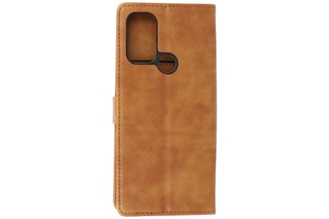 BAOHU Hoesje Geschikt voor Motorola Moto G60s - Kaarthouder Book Case Telefoonhoesje - Bruin