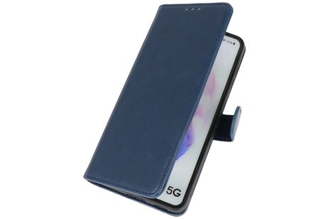 BAOHU Hoesje Geschikt voor de Samsung Galaxy S20 - Kaarthouder Book Case Telefoonhoesje - Navy