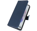 BAOHU Hoesje Geschikt voor de Samsung Galaxy S20 Plus - Kaarthouder Book Case Telefoonhoesje - Navy