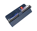 BAOHU Hoesje Geschikt voor de Samsung Galaxy S20 Plus - Kaarthouder Book Case Telefoonhoesje - Navy