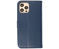 iPhone 12 & iPhone 12 Pro Hoesje Kaarthouder Book Case Telefoonhoesje Navy