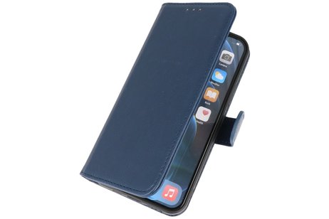 iPhone 12 & iPhone 12 Pro Hoesje Kaarthouder Book Case Telefoonhoesje Navy