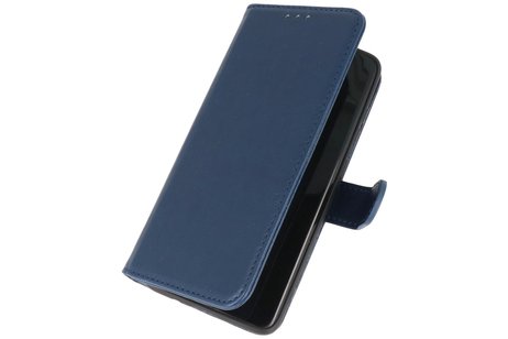 BAOHU Hoesje Geschikt voor de Samsung Galaxy S20 Plus - Kaarthouder Book Case Telefoonhoesje - Navy