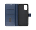 BAOHU Hoesje Geschikt voor de Samsung Galaxy S20 Plus - Kaarthouder Book Case Telefoonhoesje - Navy