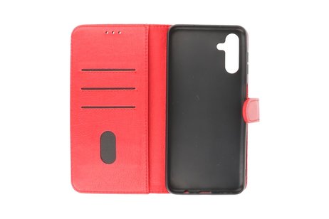 Zakelijke Book Case Telefoonhoesje - Portemonnee Hoesje - Geschikt voor Samsung Galaxy A13 5G - Rood