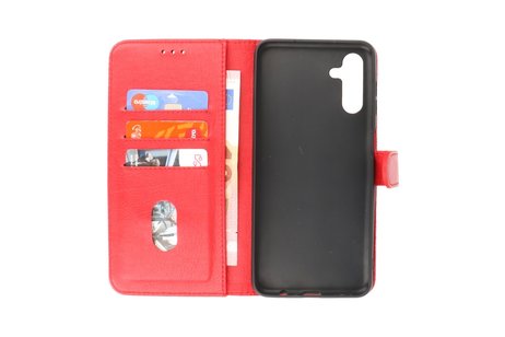 Zakelijke Book Case Telefoonhoesje - Portemonnee Hoesje - Geschikt voor Samsung Galaxy A13 5G - Rood