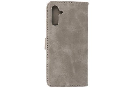 BAOHU Zakelijke Book Case Telefoonhoesje - Portemonnee Hoesje - Geschikt voor Samsung Galaxy A13 5G - Grijs