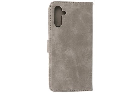 Zakelijke Book Case Telefoonhoesje - Portemonnee Hoesje - Geschikt voor Samsung Galaxy A13 5G - Grijs