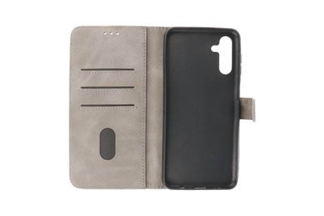 Zakelijke Book Case Telefoonhoesje - Portemonnee Hoesje - Geschikt voor Samsung Galaxy A13 5G - Grijs