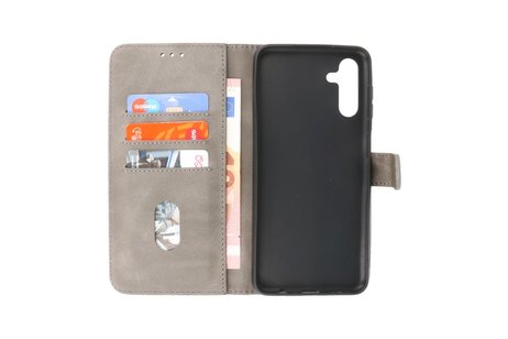 BAOHU Zakelijke Book Case Telefoonhoesje - Portemonnee Hoesje - Geschikt voor Samsung Galaxy A13 5G - Grijs