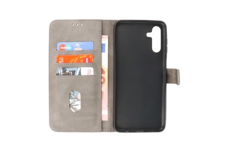 Zakelijke Book Case Telefoonhoesje - Portemonnee Hoesje - Geschikt voor Samsung Galaxy A13 5G - Grijs