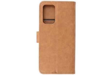 BAOHU Zakelijke Book Case Telefoonhoesje - Portemonnee Hoesje - Geschikt voor Samsung Galaxy A33 5G - Bruin
