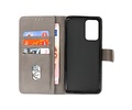 BAOHU Zakelijke Book Case Telefoonhoesje - Portemonnee Hoesje - Geschikt voor Samsung Galaxy A73 5G - Grijs