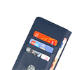 Zakelijke Book Case Telefoonhoesje - Portemonnee Hoesje - Geschikt voor Oppo A95 4G - A74 4G - Navy