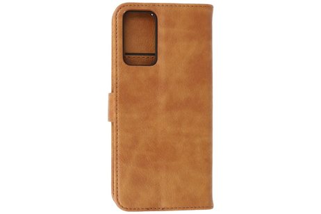 Zakelijke Book Case Telefoonhoesje - Portemonnee Hoesje - Geschikt voor Oppo A95 4G - A74 4G - Bruin