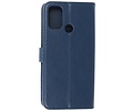 Zakelijke Book Case Telefoonhoesje - Portemonnee Hoesje - Geschikt voor Oppo A53s 4G - A53 - Navy