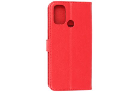BAOHU Zakelijke Book Case Telefoonhoesje - Portemonnee Hoesje - Geschikt voor Oppo A53s 4G - A53 - Rood