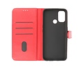 Zakelijke Book Case Telefoonhoesje - Portemonnee Hoesje - Geschikt voor Oppo A53s 4G - A53 - Rood