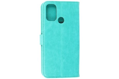 Zakelijke Book Case Telefoonhoesje - Portemonnee Hoesje - Geschikt voor Oppo A53s 4G - A53 - Groen