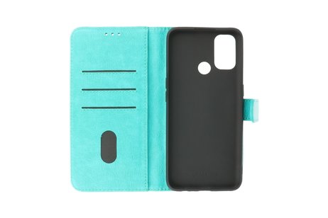 BAOHU Zakelijke Book Case Telefoonhoesje - Portemonnee Hoesje - Geschikt voor Oppo A53s 4G - A53 - Groen