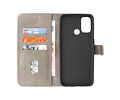 BAOHU Zakelijke Book Case Telefoonhoesje - Portemonnee Hoesje - Geschikt voor Oppo A53s 4G - A53 -  Grijs