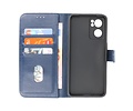 BAOHU Zakelijke Book Case Telefoonhoesje - Portemonnee Hoesje - Geschikt voor Oppo Reno 7 5G - Navy