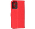 Zakelijke Book Case Telefoonhoesje - Portemonnee Hoesje - Geschikt voor Oppo Reno 7 5G - Rood