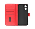 BAOHU Zakelijke Book Case Telefoonhoesje - Portemonnee Hoesje - Geschikt voor Oppo Reno 7 5G - Rood