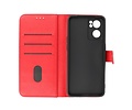 Zakelijke Book Case Telefoonhoesje - Portemonnee Hoesje - Geschikt voor Oppo Reno 7 5G - Rood