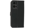 Zakelijke Book Case Telefoonhoesje - Portemonnee Hoesje - Geschikt voor Oppo Reno 7 Pro 5G - Zwart