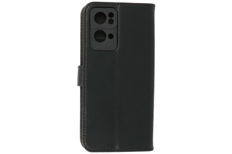 BAOHU Zakelijke Book Case Telefoonhoesje - Portemonnee Hoesje - Geschikt voor Oppo Reno 7 Pro 5G - Zwart