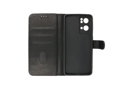 Zakelijke Book Case Telefoonhoesje - Portemonnee Hoesje - Geschikt voor Oppo Reno 7 Pro 5G - Zwart