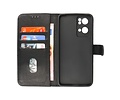 BAOHU Zakelijke Book Case Telefoonhoesje - Portemonnee Hoesje - Geschikt voor Oppo Reno 7 Pro 5G - Zwart