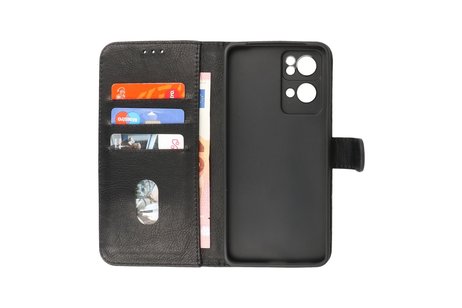 BAOHU Zakelijke Book Case Telefoonhoesje - Portemonnee Hoesje - Geschikt voor Oppo Reno 7 Pro 5G - Zwart