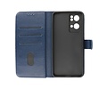 BAOHU Zakelijke Book Case Telefoonhoesje - Portemonnee Hoesje - Geschikt voor Oppo Reno 7 Pro 5G - Navy